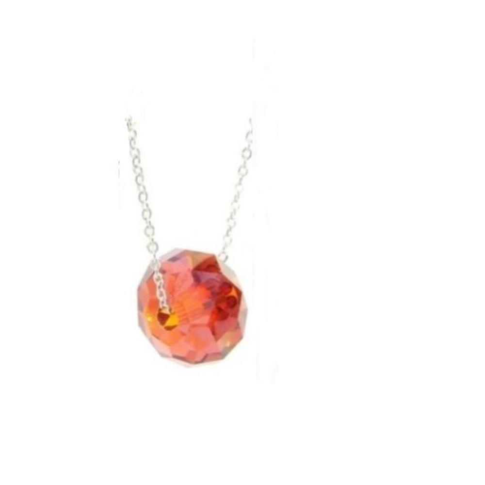Bianca Stone Swarovski Crystal Briolette Charm Necklace - Picture 2 of 2